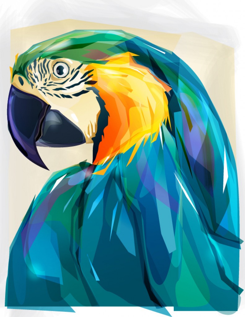 Macaw jigsaw puzzle in Piece of Art puzzles on TheJigsawPuzzles.com