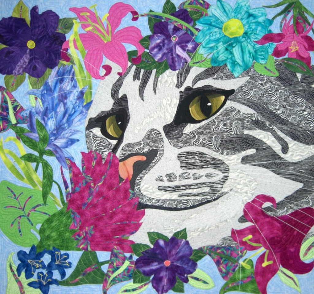 Cat Quilt jigsaw puzzle in Handmade puzzles on TheJigsawPuzzles.com