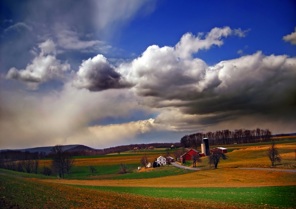 Farmstead, Musconetcong Valley, Warren County jigsaw puzzle in Great Sightings puzzles on TheJigsawPuzzles.com