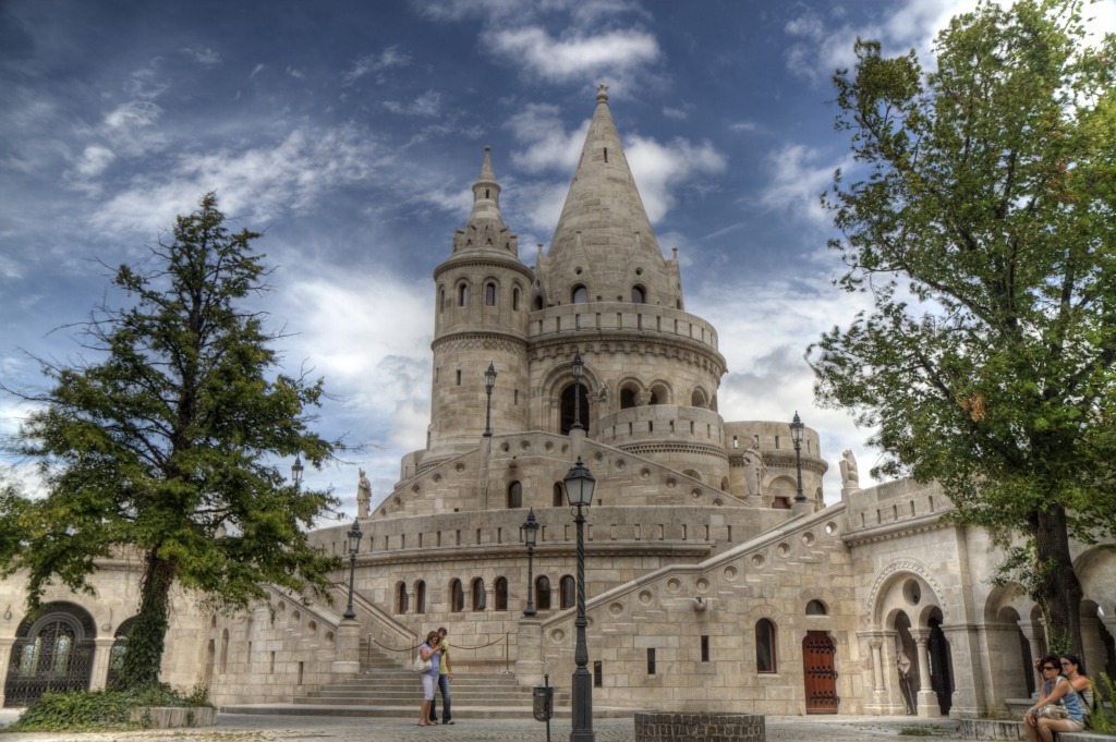 Fishermen's Bastion, Budapest jigsaw puzzle in Street View puzzles on TheJigsawPuzzles.com
