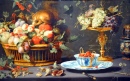 Still Life with Fruit and Squirrel