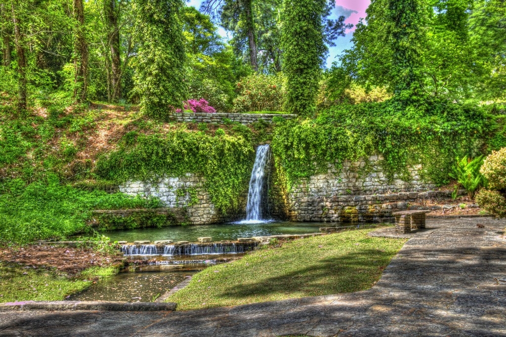 Hodges Garden Waterfall jigsaw puzzle in Waterfalls puzzles on TheJigsawPuzzles.com