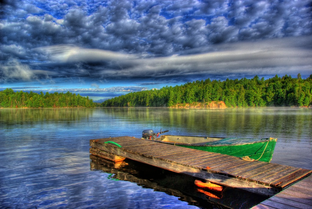 Tyson Lake, Ontario jigsaw puzzle in Puzzle of the Day puzzles on TheJigsawPuzzles.com