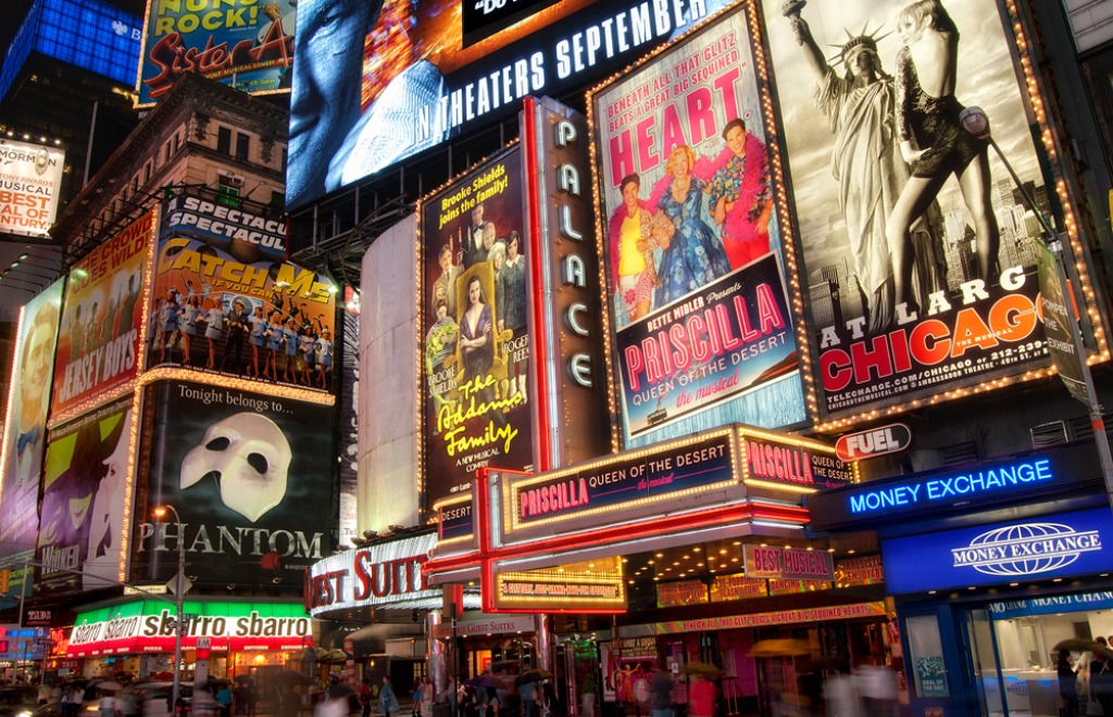 Theater District jigsaw puzzle in Puzzle of the Day puzzles on TheJigsawPuzzles.com