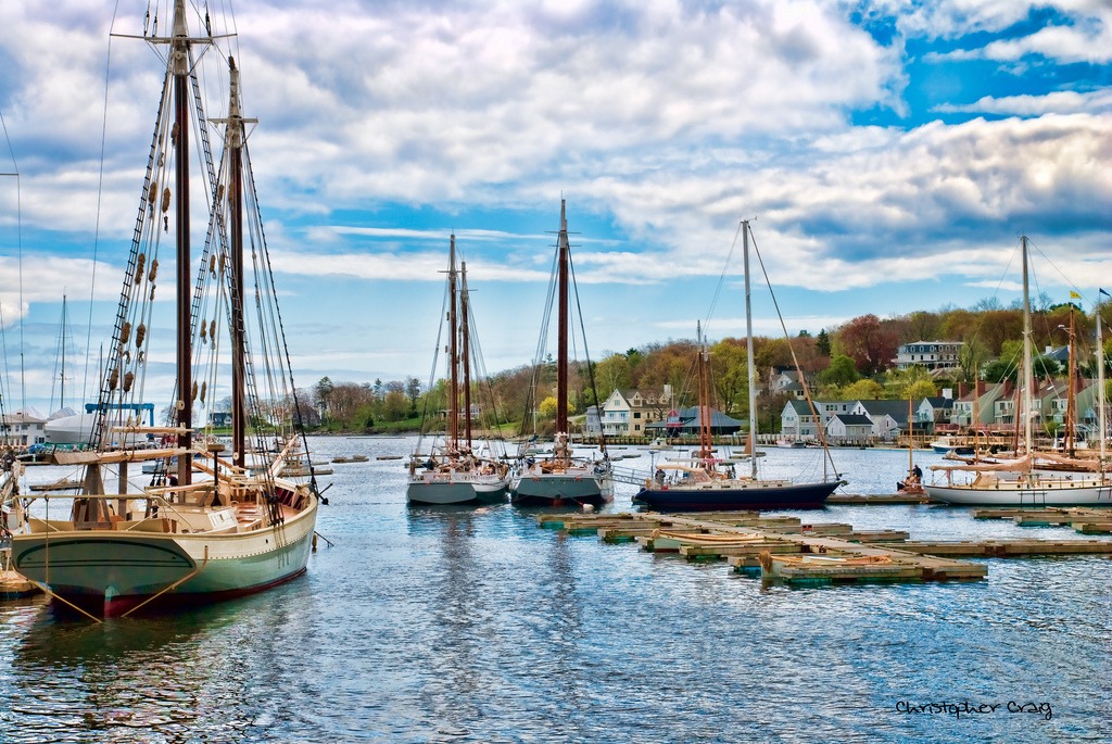 Camden Harbor jigsaw puzzle in Great Sightings puzzles on TheJigsawPuzzles.com