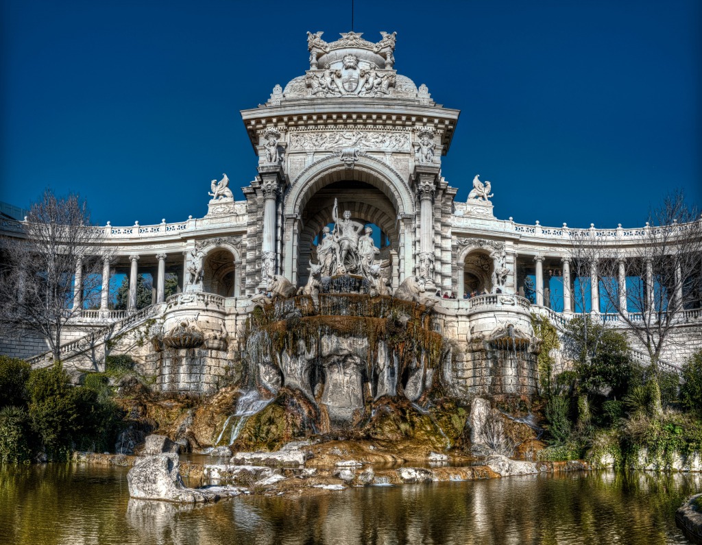 Palais Longchamp jigsaw puzzle in Puzzle of the Day puzzles on TheJigsawPuzzles.com