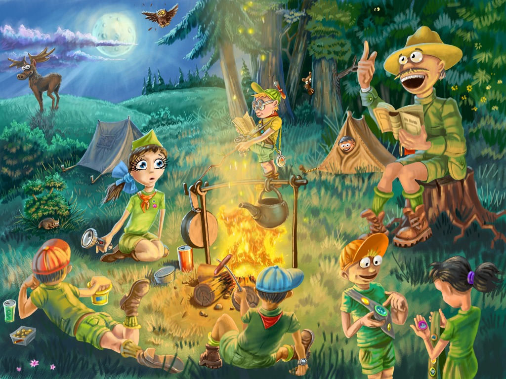 Boy Scouts jigsaw puzzle in Kids Puzzles puzzles on TheJigsawPuzzles.com
