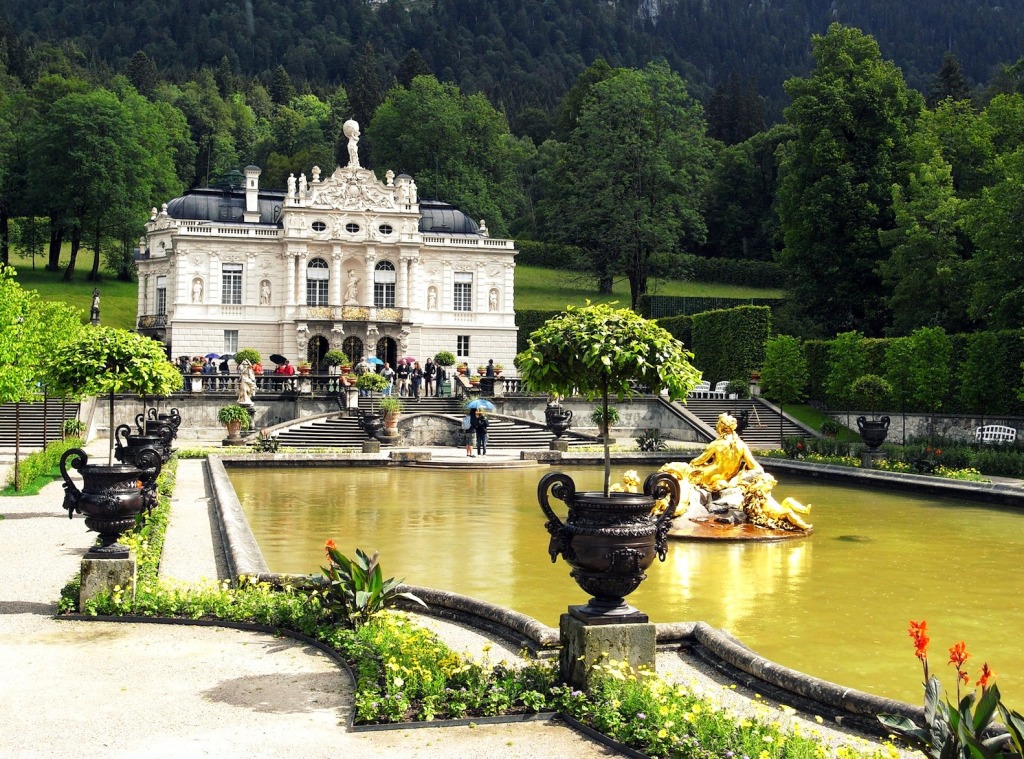 Schloss Linderhof jigsaw puzzle in Châteaux puzzles on TheJigsawPuzzles.com