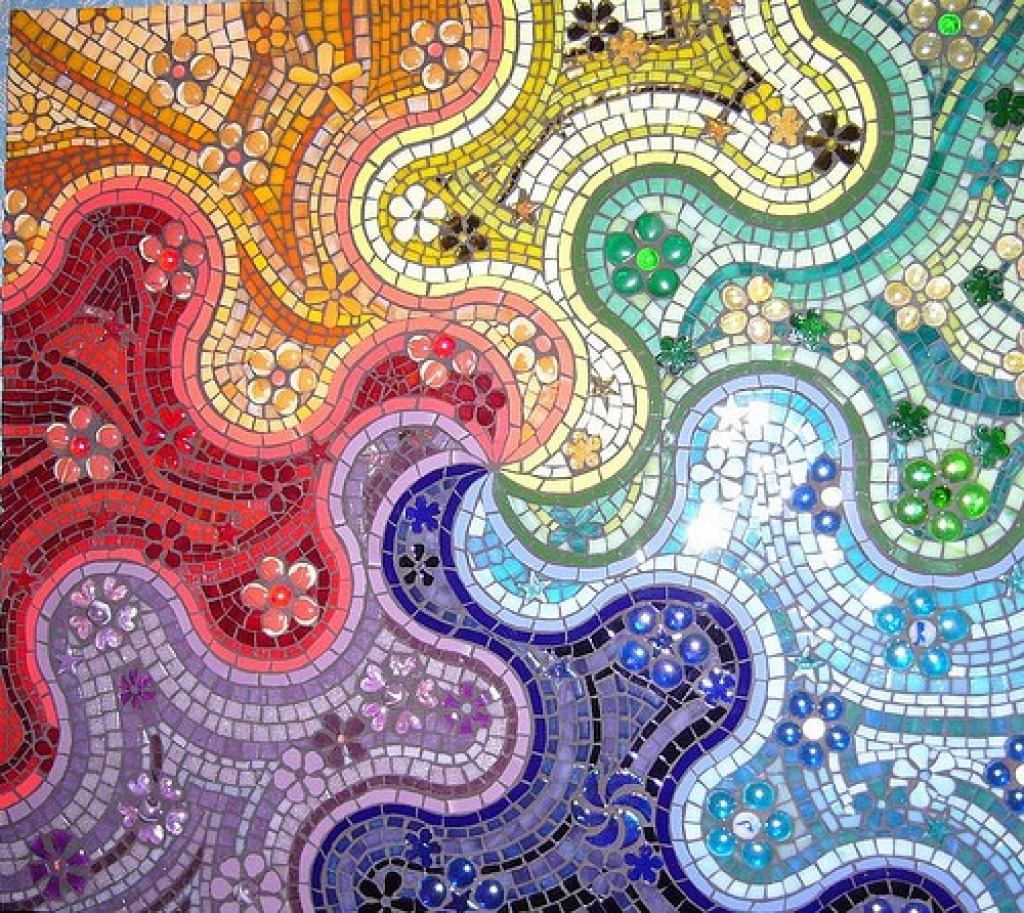 Rainbow Mosaic jigsaw puzzle in shawna rowland puzzles on TheJigsawPuzzles.com