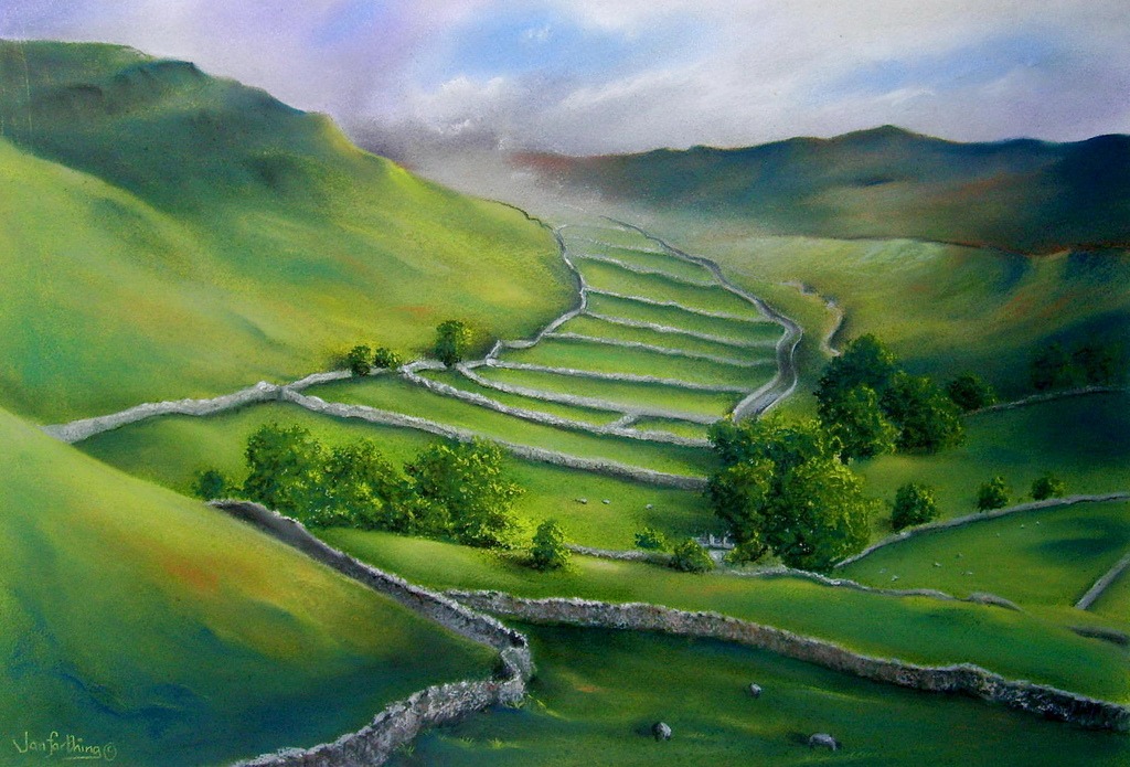 The Yorkshire Dales jigsaw puzzle in Kunstwerke puzzles on TheJigsawPuzzles.com