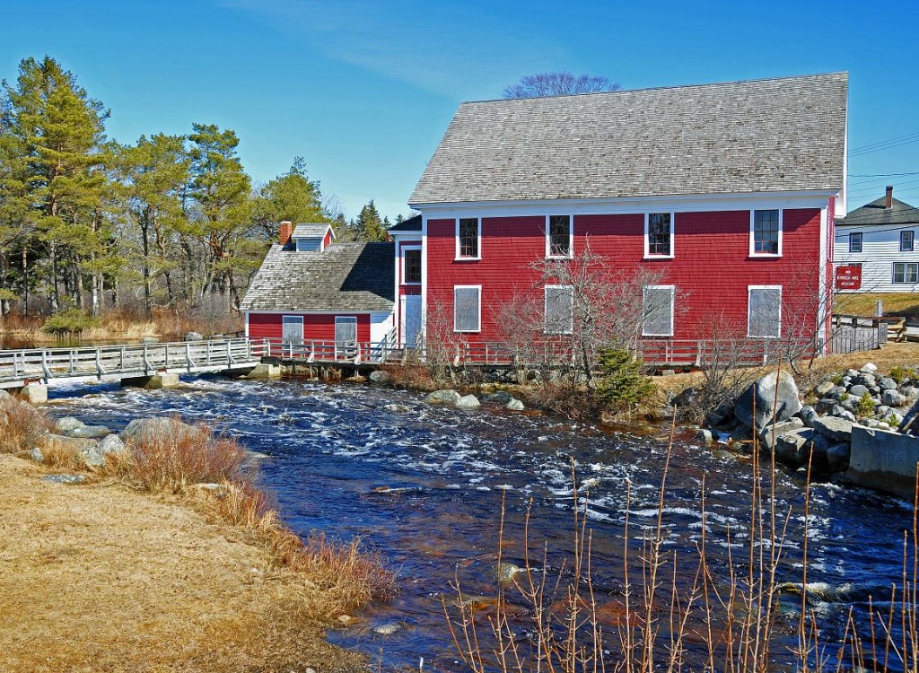 Barrington Woolen Mill jigsaw puzzle in Puzzle of the Day puzzles on TheJigsawPuzzles.com