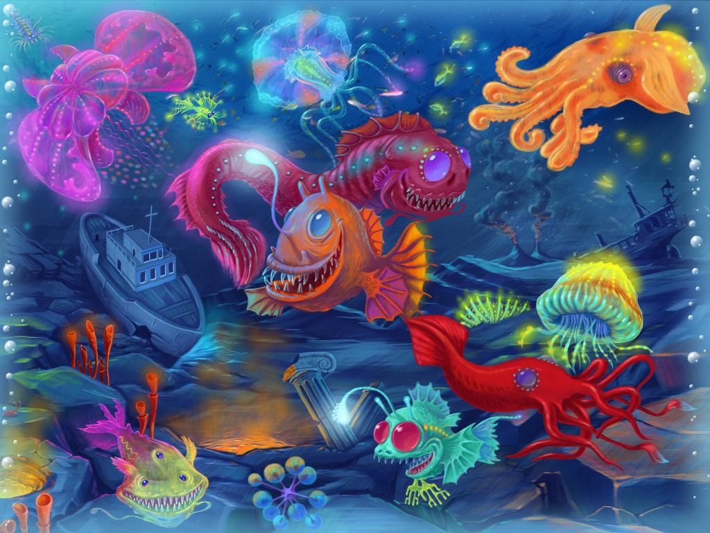 Under the Sea jigsaw puzzle in Kids Puzzles puzzles on TheJigsawPuzzles.com