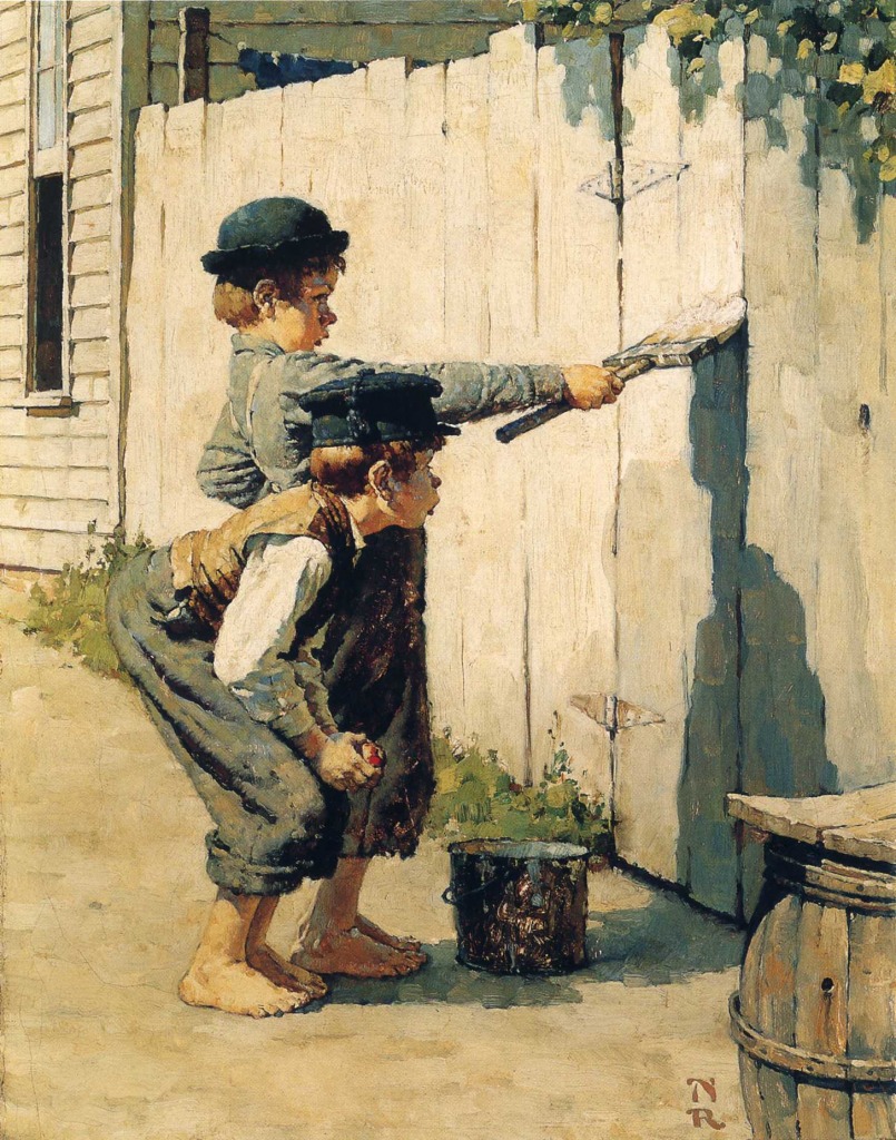 Tom Sawyer jigsaw puzzle in Chefs d'oeuvres puzzles on TheJigsawPuzzles.com