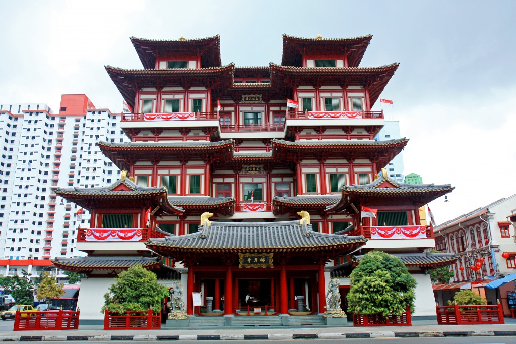 Buddha Tooth Relic Temple jigsaw puzzle in Street View puzzles on TheJigsawPuzzles.com