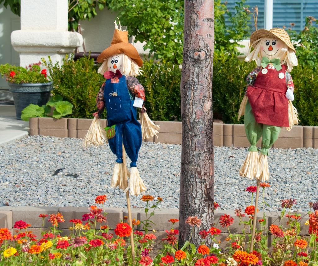 Scarecrows jigsaw puzzle in Halloween puzzles on TheJigsawPuzzles.com