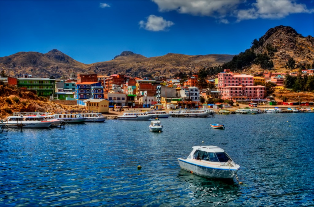 Lac Titicaca, Copacabana jigsaw puzzle in Magnifiques vues puzzles on TheJigsawPuzzles.com