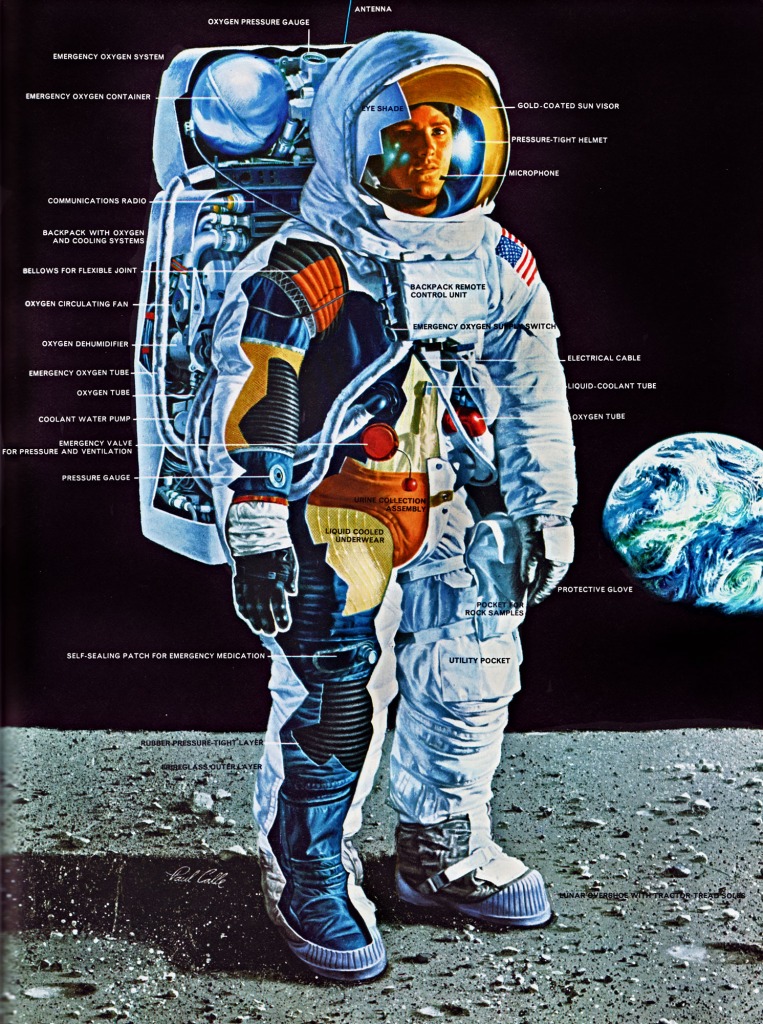 Apollo Lunar Suit jigsaw puzzle in Puzzle of the Day puzzles on TheJigsawPuzzles.com