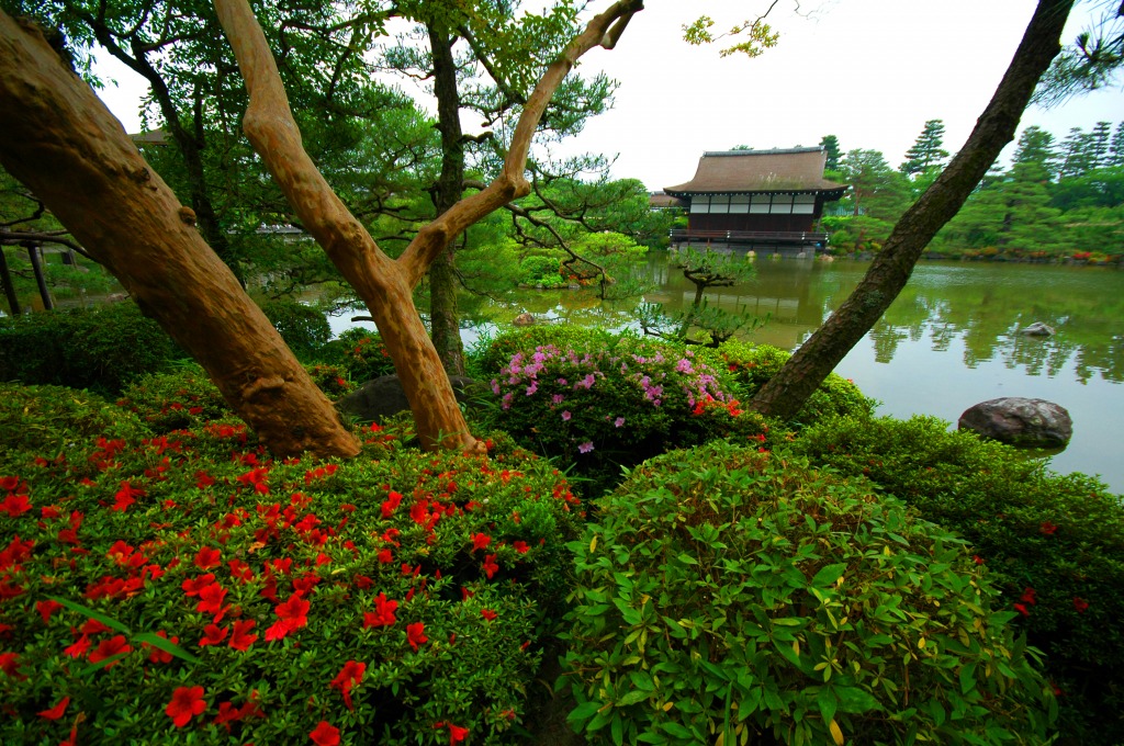 Jardins do Templo de Rokuon-ji jigsaw puzzle in Flores puzzles on TheJigsawPuzzles.com