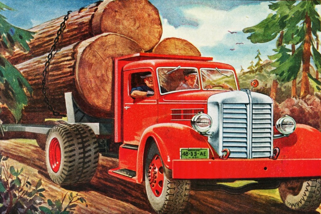 1945 Federal Holztransporter jigsaw puzzle in Puzzle des Tages puzzles on TheJigsawPuzzles.com