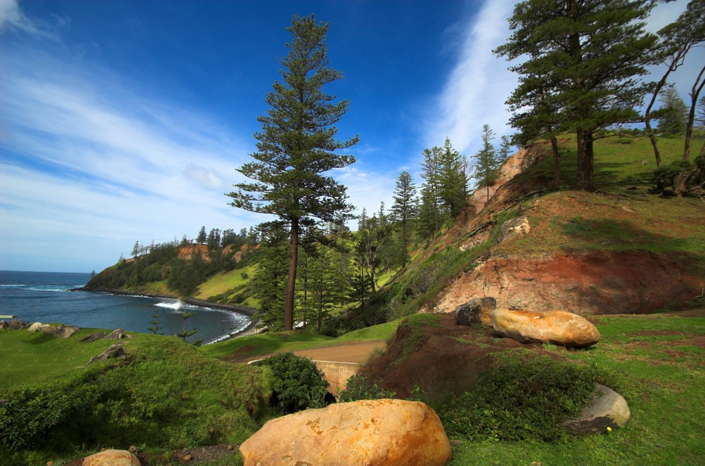 Norfolk Island jigsaw puzzle in Magnifiques vues puzzles on TheJigsawPuzzles.com