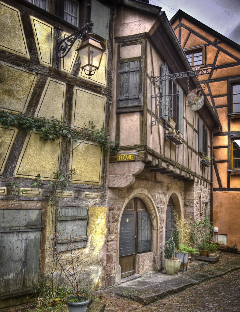Riquewihr Houses jigsaw puzzle in Street View puzzles on TheJigsawPuzzles.com