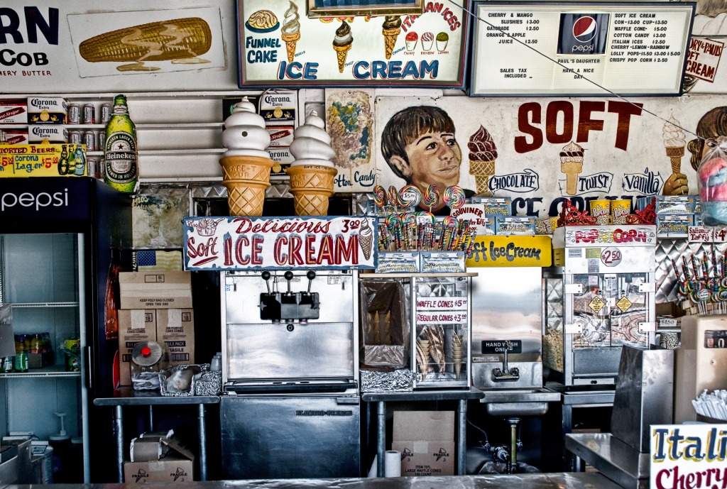 Coney Island Snack Stand jigsaw puzzle in Food & Bakery puzzles on TheJigsawPuzzles.com