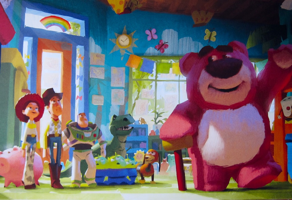 Toy Story 3 - Pixar Pintura no Lobby jigsaw puzzle in Obras de Arte puzzles on TheJigsawPuzzles.com