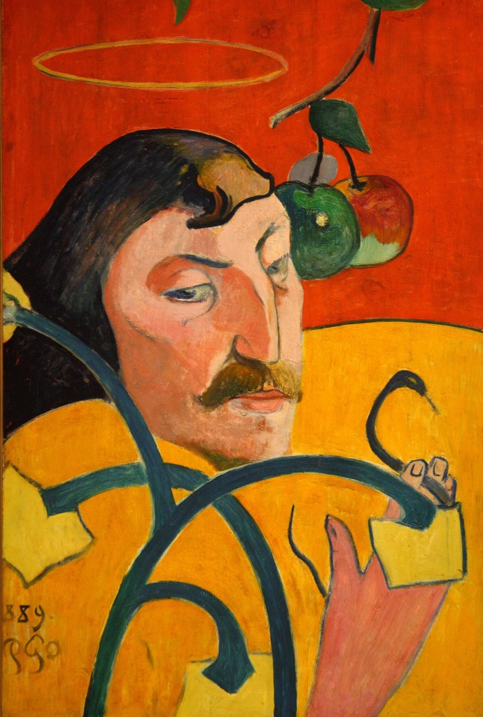 Auto-Retrato por Paul Gauguin jigsaw puzzle in Obras de Arte puzzles on TheJigsawPuzzles.com