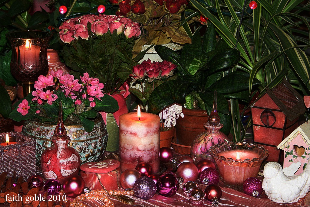 Pink Christmas Peace jigsaw puzzle in Christmas & New Year puzzles on TheJigsawPuzzles.com