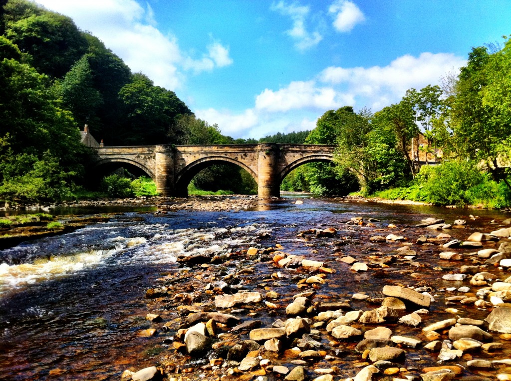 The River Swale, North Yorkshire jigsaw puzzle in Bridges puzzles on TheJigsawPuzzles.com