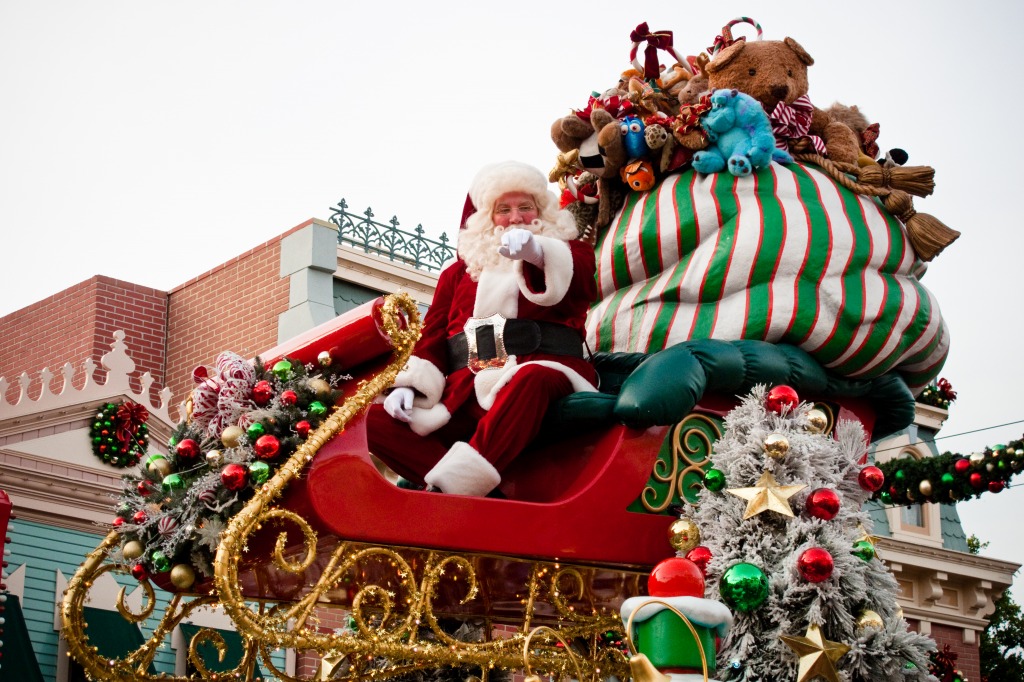 Santa kommt in die Stadt jigsaw puzzle in Weihnachten & Neujahr puzzles on TheJigsawPuzzles.com