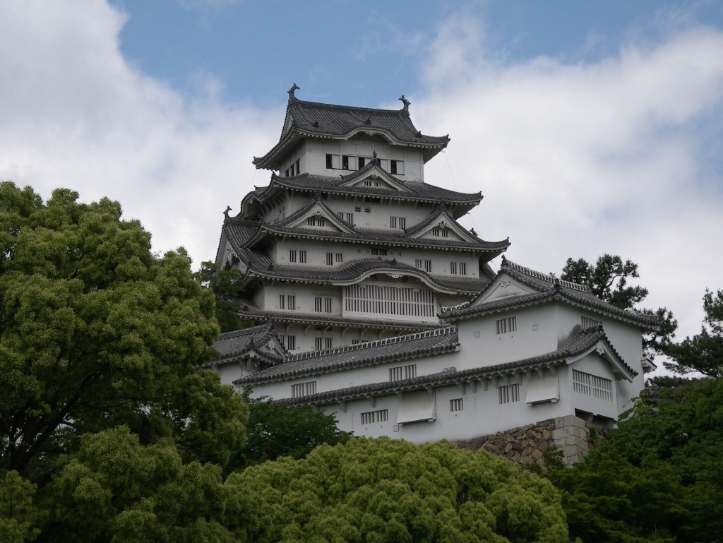 Castelo de Himeji, Japão jigsaw puzzle in Castelos puzzles on TheJigsawPuzzles.com