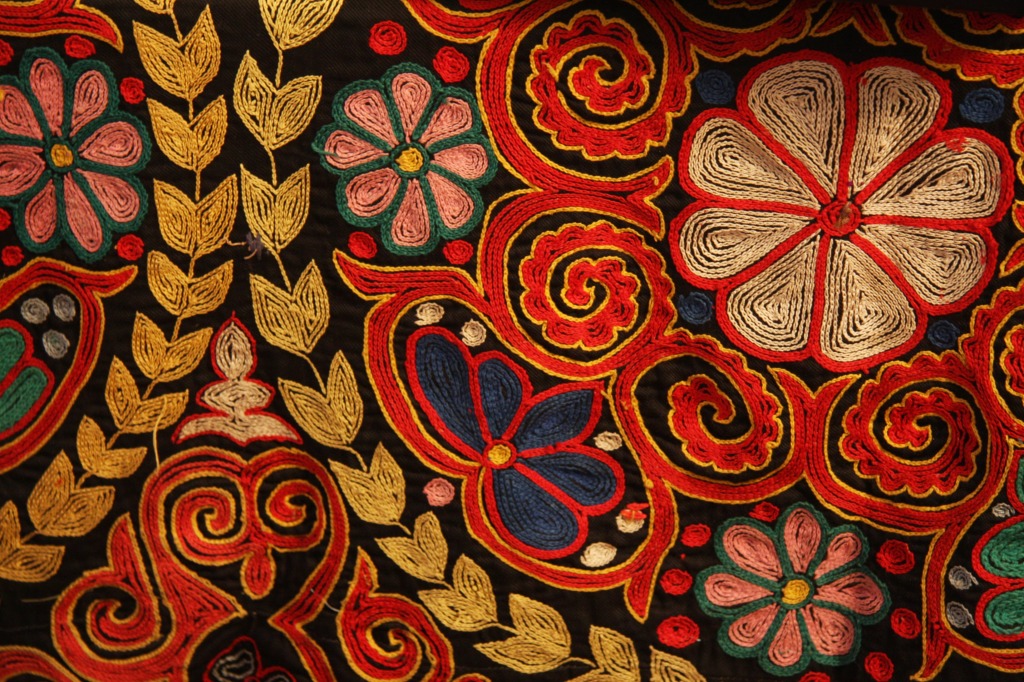 Kazakh Embroidery jigsaw puzzle in Handmade puzzles on TheJigsawPuzzles.com