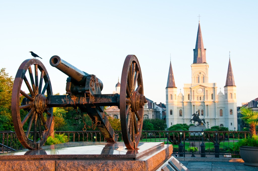 Jackson Square, New Orleans jigsaw puzzle in Street View puzzles on TheJigsawPuzzles.com