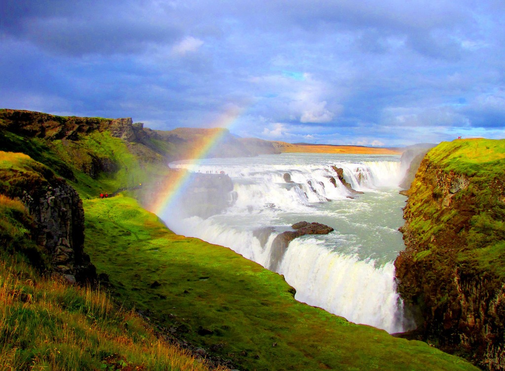 Водопад Гюдльфосс, Исландия jigsaw puzzle in Водопады puzzles on TheJigsawPuzzles.com