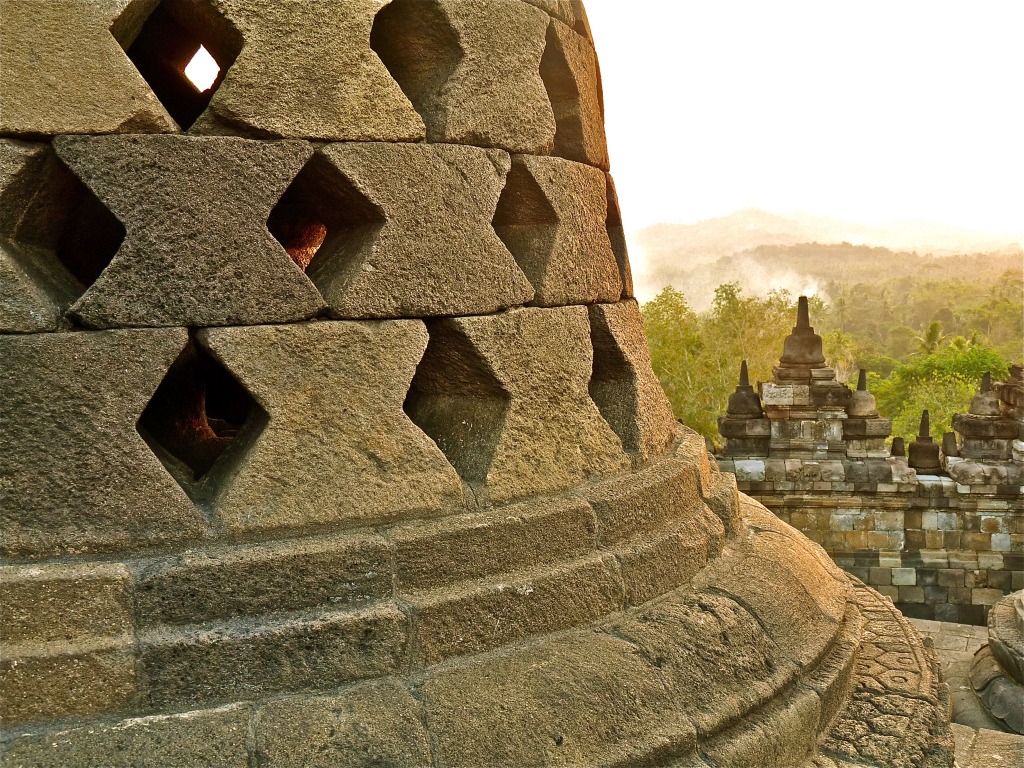 Borobudur, Magelang, Indonesia jigsaw puzzle in Great Sightings puzzles on TheJigsawPuzzles.com
