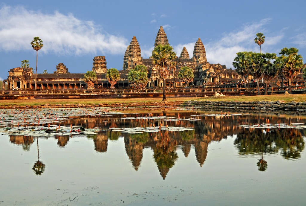 Temple d'Angkor, Cambodge jigsaw puzzle in Magnifiques vues puzzles on TheJigsawPuzzles.com