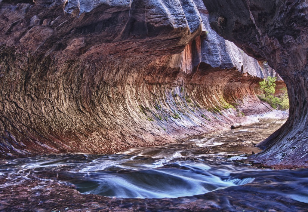 The Subway, Zion National Park jigsaw puzzle in Waterfalls puzzles on TheJigsawPuzzles.com