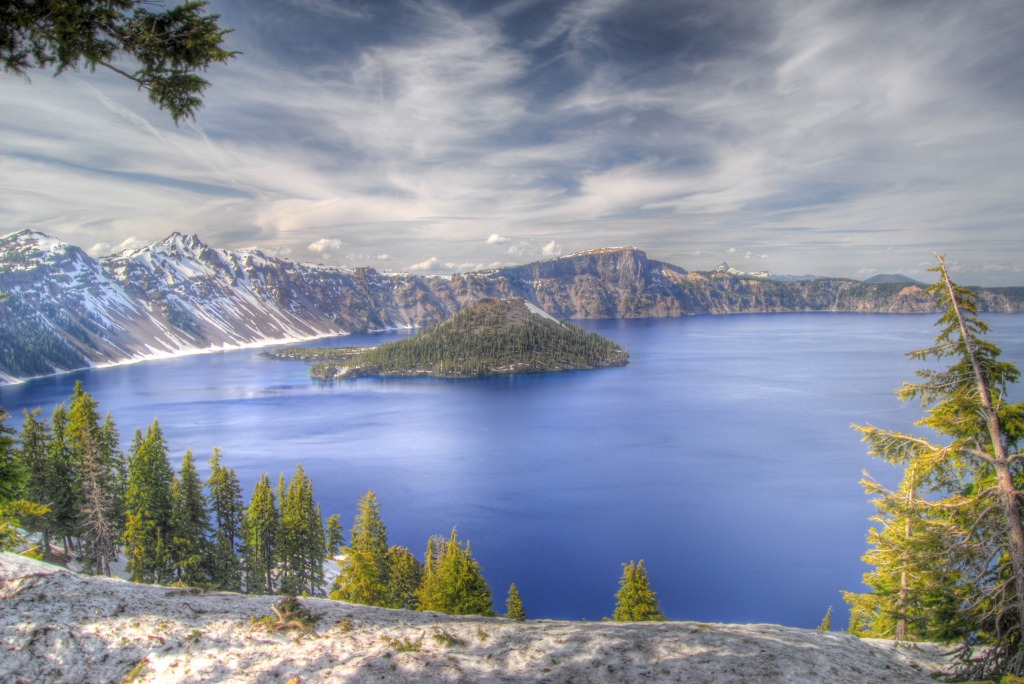 Crater Lake jigsaw puzzle in Great Sightings puzzles on TheJigsawPuzzles.com