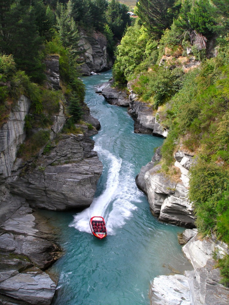 Shotover River Canyons, New Zealand jigsaw puzzle in Great Sightings puzzles on TheJigsawPuzzles.com