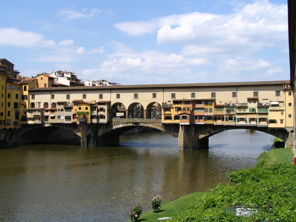 Ponte Vecchio, Florença, Itália jigsaw puzzle in Pontes puzzles on TheJigsawPuzzles.com
