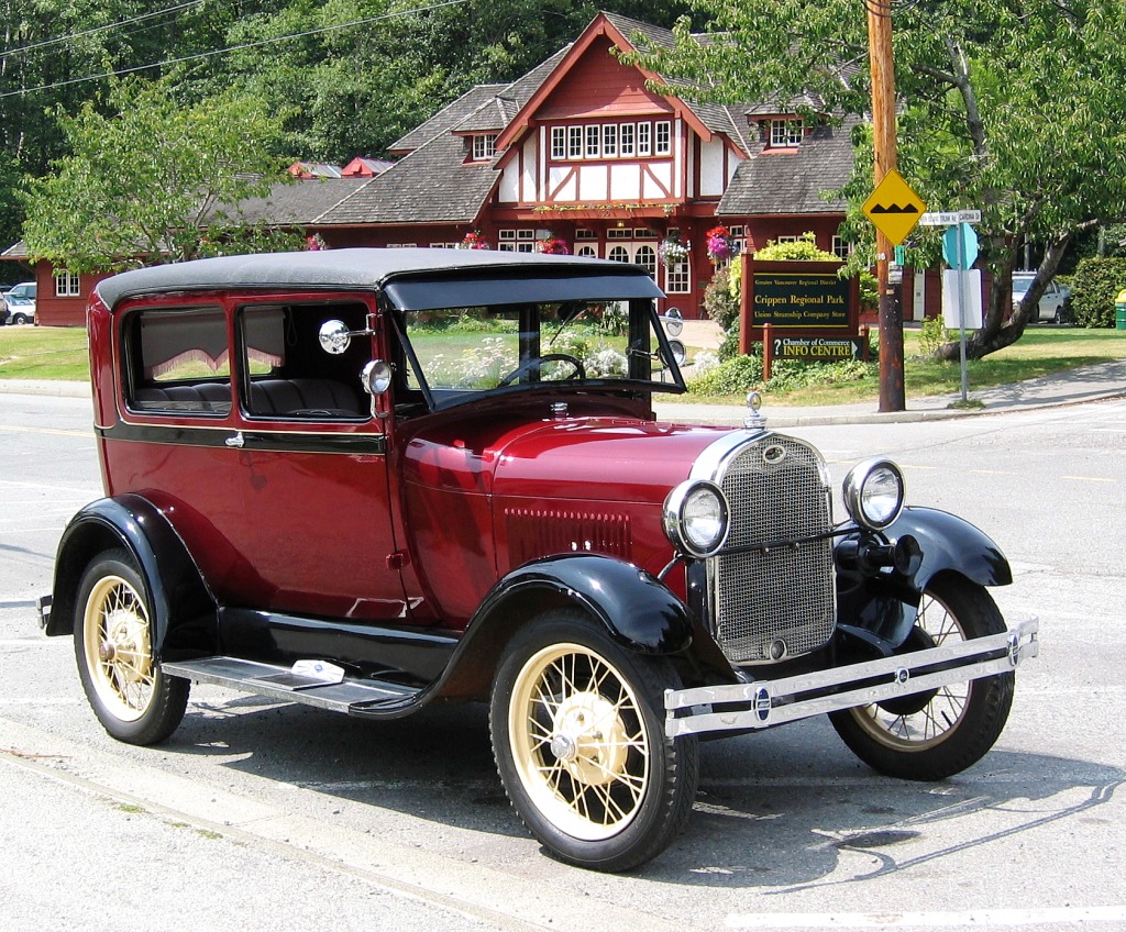 1928 Форд модель А jigsaw puzzle in Автомобили и Мотоциклы puzzles on TheJigsawPuzzles.com