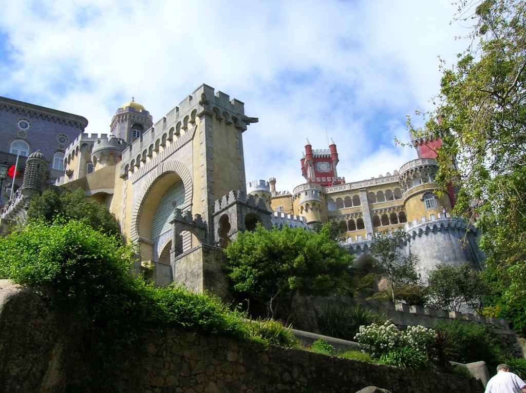Palácio da Pena, Sintra, Portugal jigsaw puzzle in Castelos puzzles on TheJigsawPuzzles.com