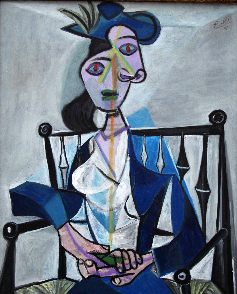 Mulher Sentada por Pablo Picasso jigsaw puzzle in Obras de Arte puzzles on TheJigsawPuzzles.com