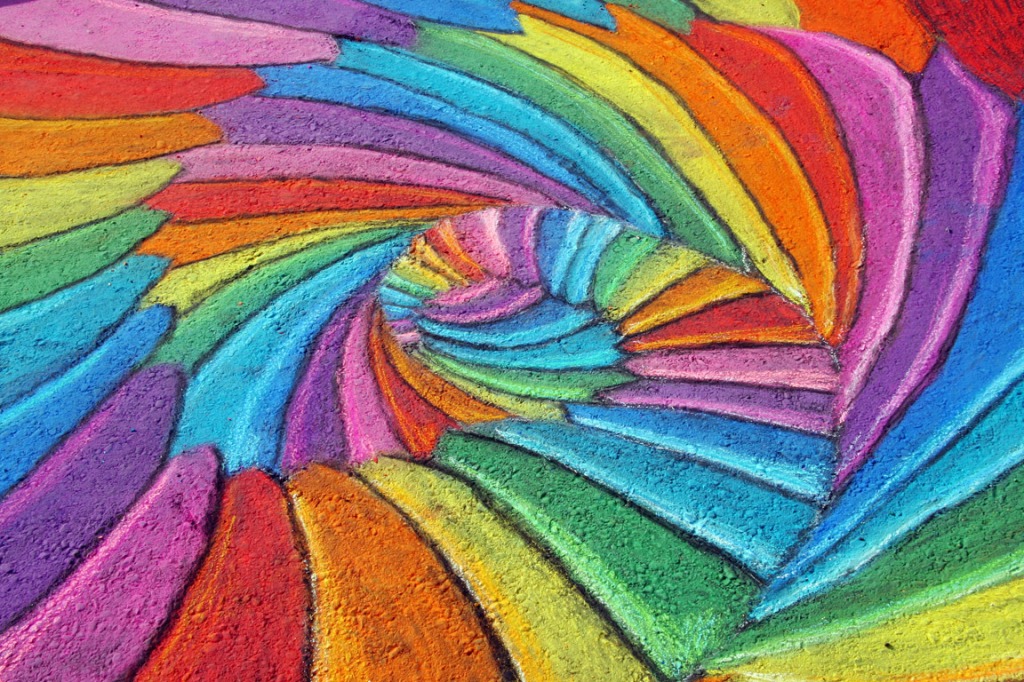 Colorful Chalk Painting jigsaw puzzle in Puzzle of the Day puzzles on TheJigsawPuzzles.com