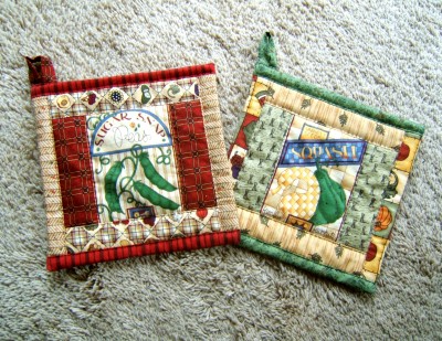 Quilted Potholders jigsaw puzzle in Handmade puzzles on ...