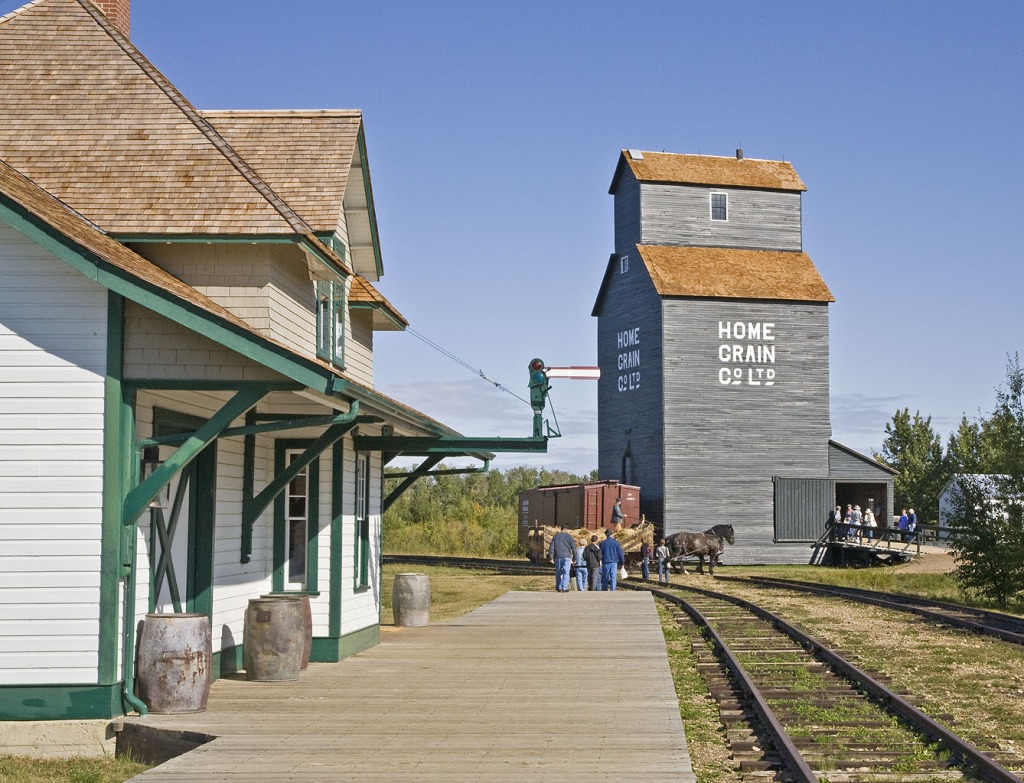 Bellis Station & Elevator, Alberta, Canada jigsaw puzzle in Street View puzzles on TheJigsawPuzzles.com