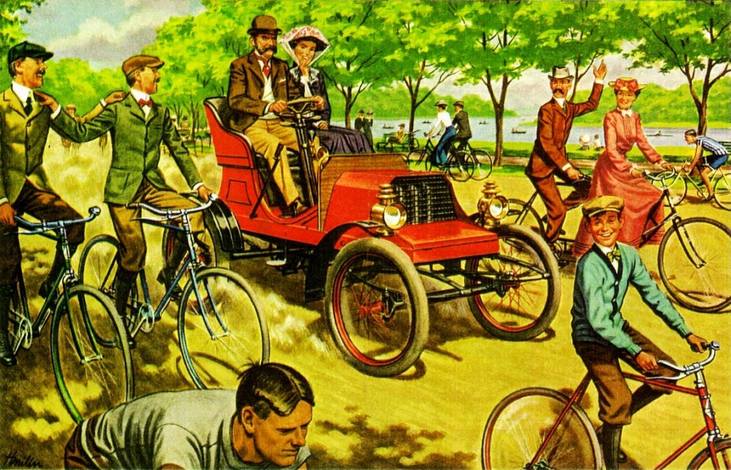 1902 Franklin Runabout Antique Car jigsaw puzzle in Пазл дня puzzles on TheJigsawPuzzles.com