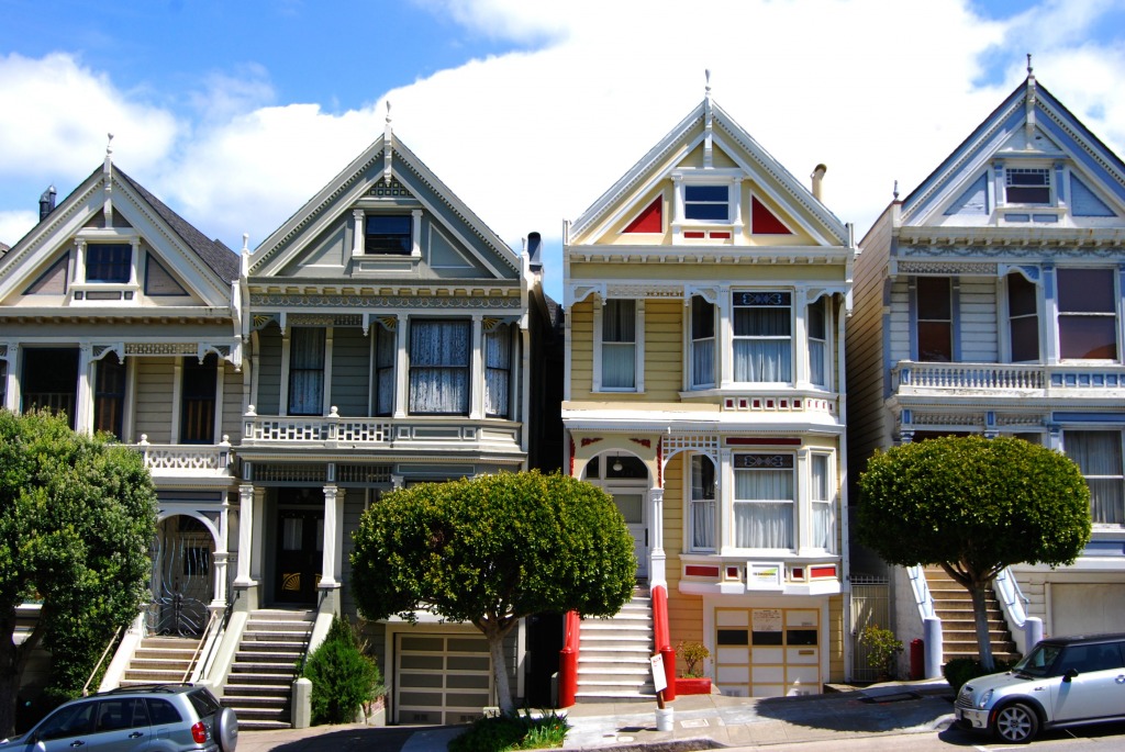 The Painted Ladies in San Francisco jigsaw puzzle in Street View puzzles on TheJigsawPuzzles.com
