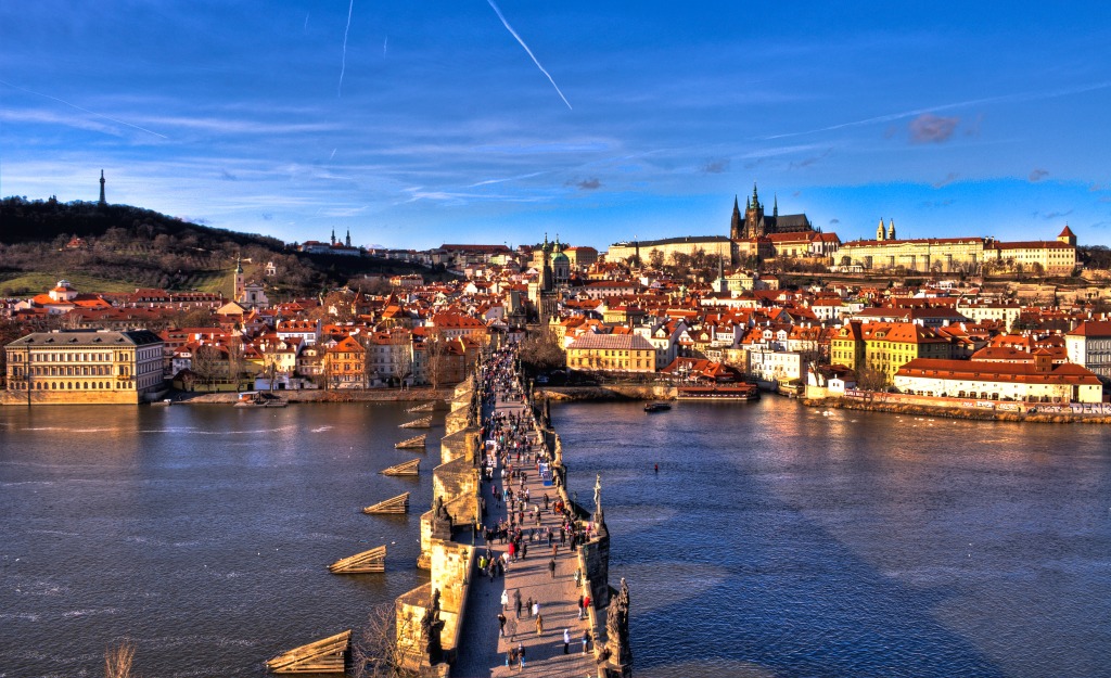 Pont Charles, Prague jigsaw puzzle in Ponts puzzles on TheJigsawPuzzles.com